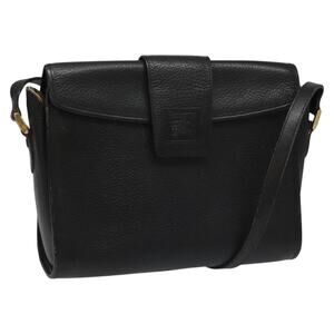 Burberry Shoulder Bag Leather Black